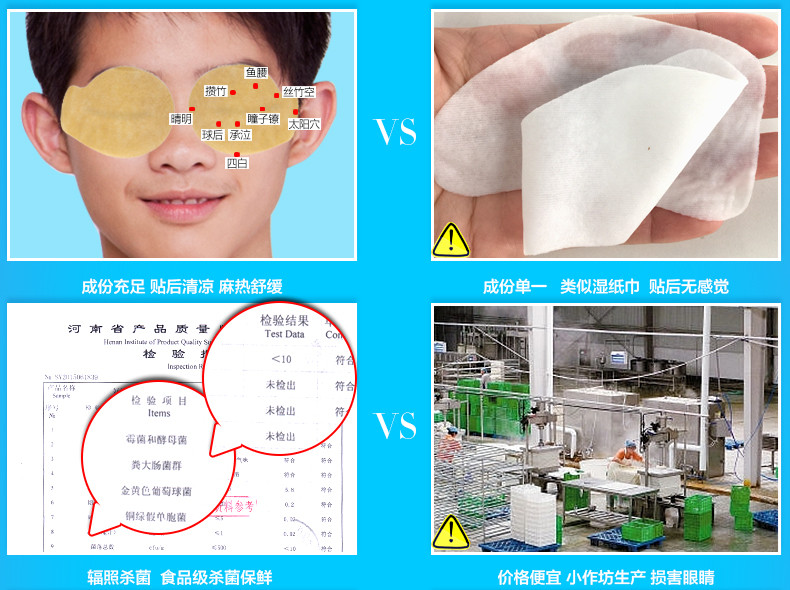 好视力睛点青少年眼贴学习护眼贴保护视力4盒*18包