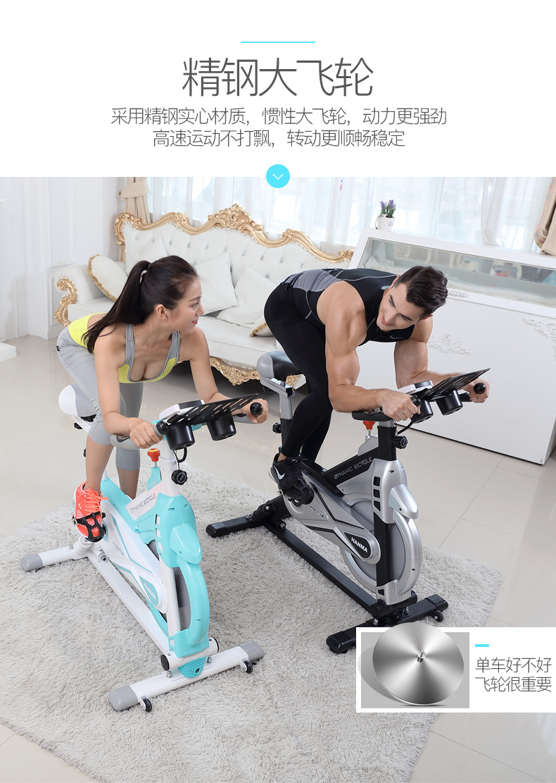艾米娅 动感单车超静音家用室内健身车健身房器材减肥脚踏运动自行车