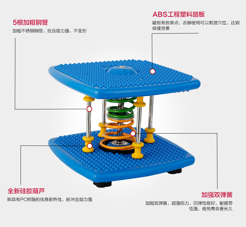 艾米娅 双弹簧减肥塑身扭腰机跳舞机家用运动器材踏步机健身扭扭乐扭腰盘