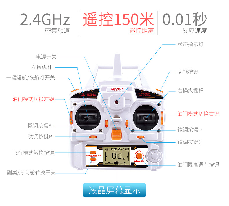 艾米娅 迷你无人机小型遥控飞机航拍四轴飞行器六轴直升机玩具感应