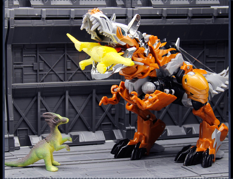 艾米娅 威将合金版变形玩具4金刚专区钢索霸王龙3C恐龙模型男孩儿童玩具