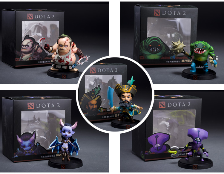 艾米娅 DOTA2刀塔Q版周边冰女剑圣肉山TI手办公仔玩偶生日礼品汽车载摆件