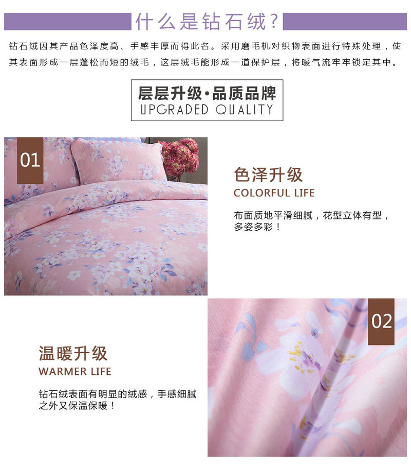 【长沙湘宁源】多喜爱美眠康钻石绒套件