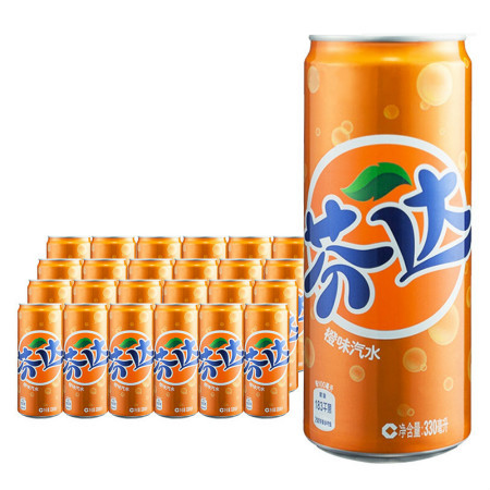 【永州馆】芬达CAN330ml*24