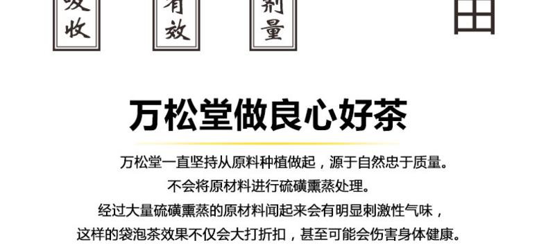 万松堂 【3送1】万松堂康风宁排酸茶 酸降茶 尿酸高 葛根茯苓茶2.5g*20袋