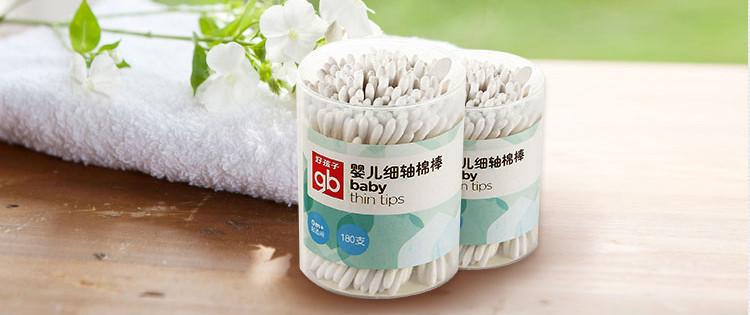 好孩子/gb 好孩子（Goodbaby）婴儿细轴棉棒 180支*6 特惠装 P81106