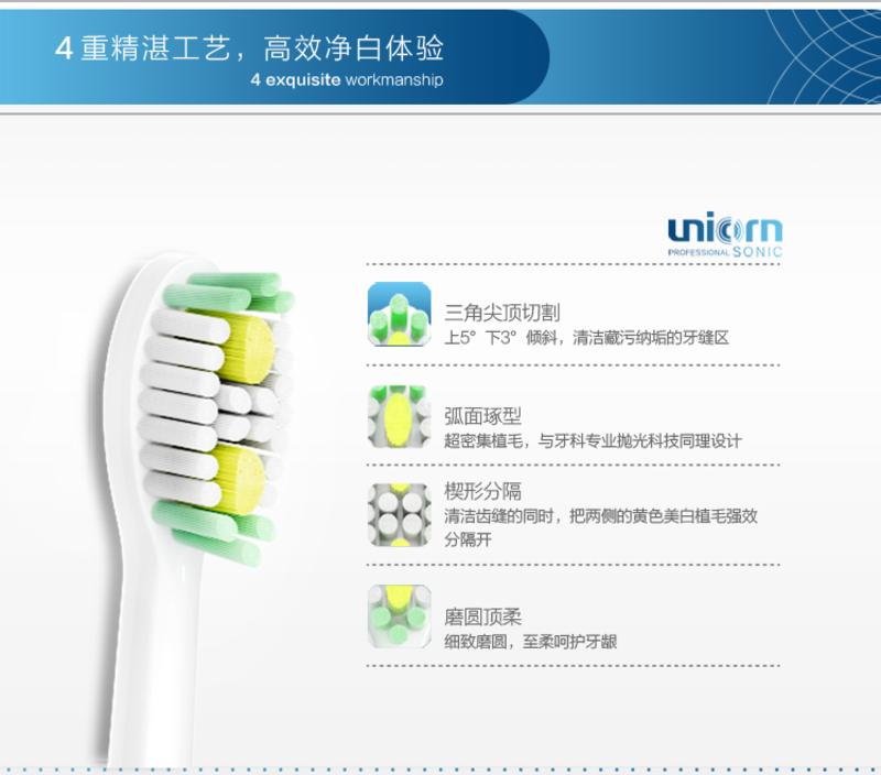 力博得/Lebond I5套装原装电动牙刷头声波牙刷清洁牙刷头2只装