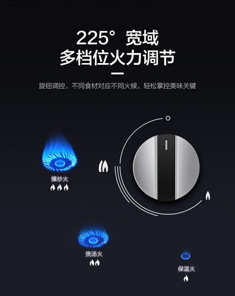 美的/MIDEA 燃气灶天然气液化气双灶台嵌两用4.5kW大火力节能QW08