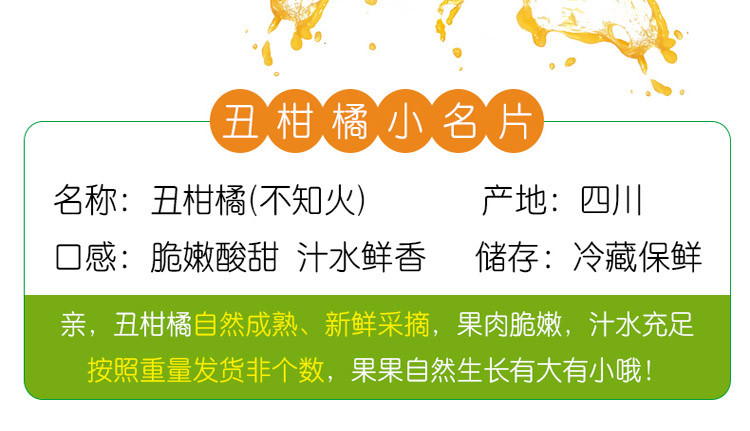 四川不知火丑橘5斤耙耙柑 桔子新鲜水果丑八怪粑粑柑橘子蜜桔当季