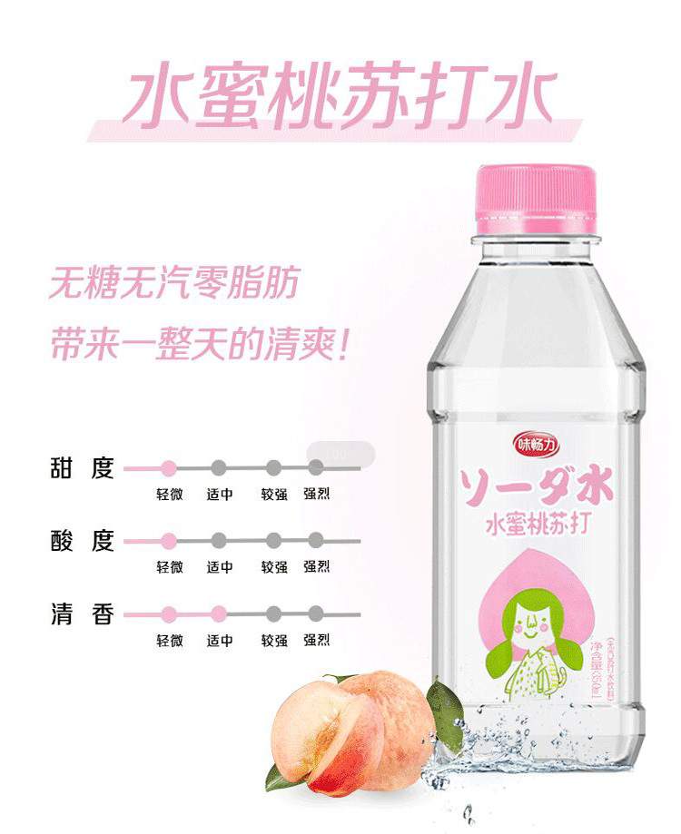 【椰汁岛  苏打水350ml*12瓶】无糖无气0脂0卡苏打水网红饮料饮用水柠檬水蜜桃原味整箱