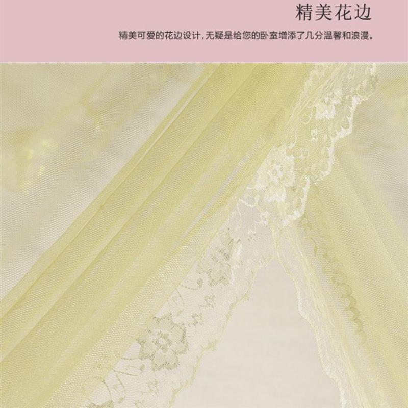 【邮乐吉安馆】雨蒙蒙蚊帐 方顶 不锈钢管三开门家用方顶宫廷公主落地式蚊帐