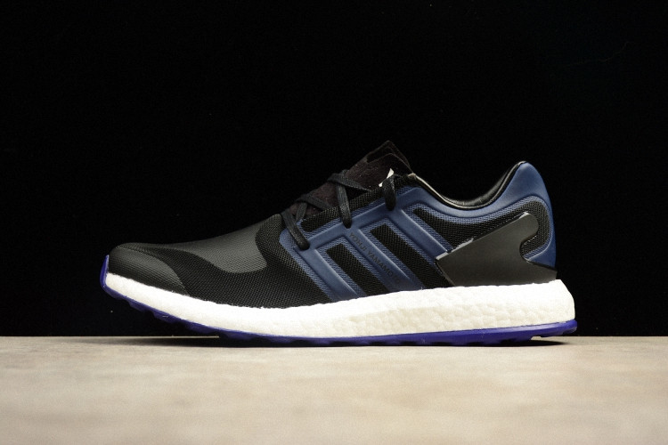 Adidas Y-3 Pure boost Y3 黑蓝 男子运动休闲潮流跑步鞋 BY8955