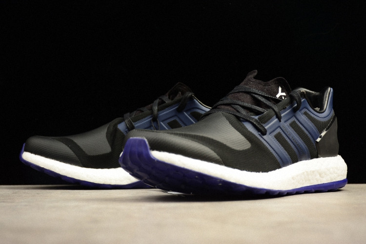 Adidas Y-3 Pure boost Y3 黑蓝 男子运动休闲潮流跑步鞋 BY8955