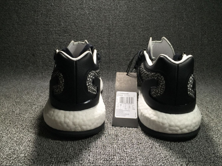 Adidas Y-3 Pure boost Y3 黑蓝 男子运动休闲潮流跑步鞋 BY8955