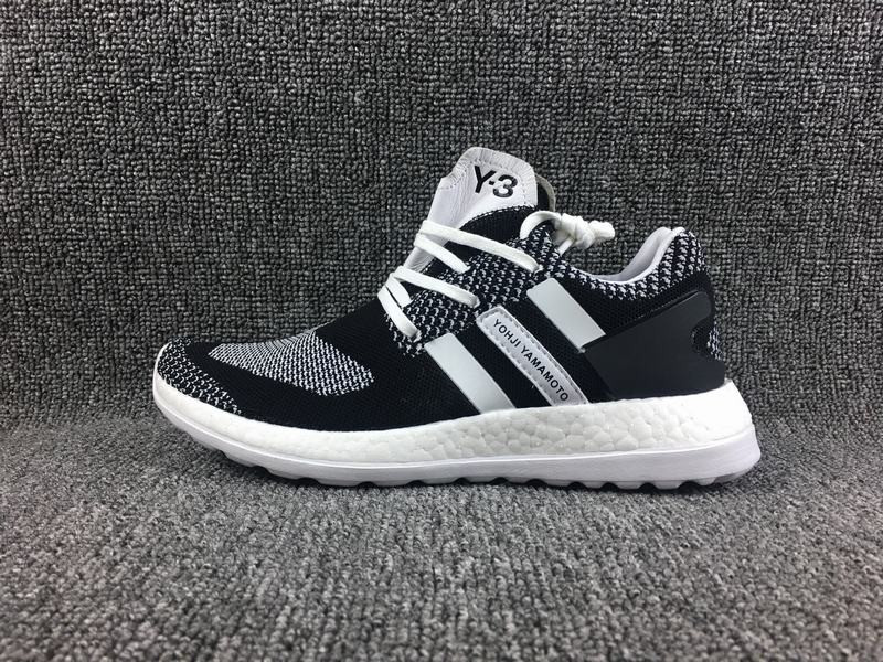 Adidas Y-3 Pure boost Y3 黑蓝 男子运动休闲潮流跑步鞋 BY8955