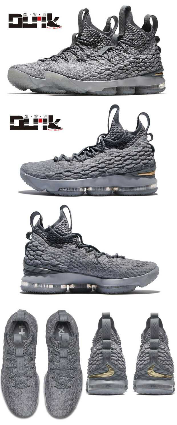 耐克NIKE Lebron LBJ15代詹姆斯黑金骑士篮球鞋男全明星实战897649-002/001