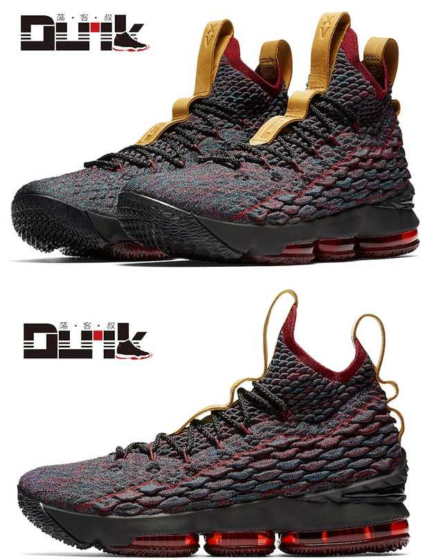 耐克NIKE Lebron LBJ15代詹姆斯黑金骑士篮球鞋男全明星实战897649-002/001