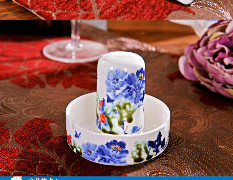 【邮乐吉安馆】景德镇陶瓷器56头欧美西式餐具套装 好的骨瓷碗碟家用