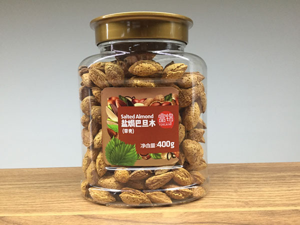 【邮乐鹰潭馆】富锦盐焗巴旦木（带壳）400g/罐