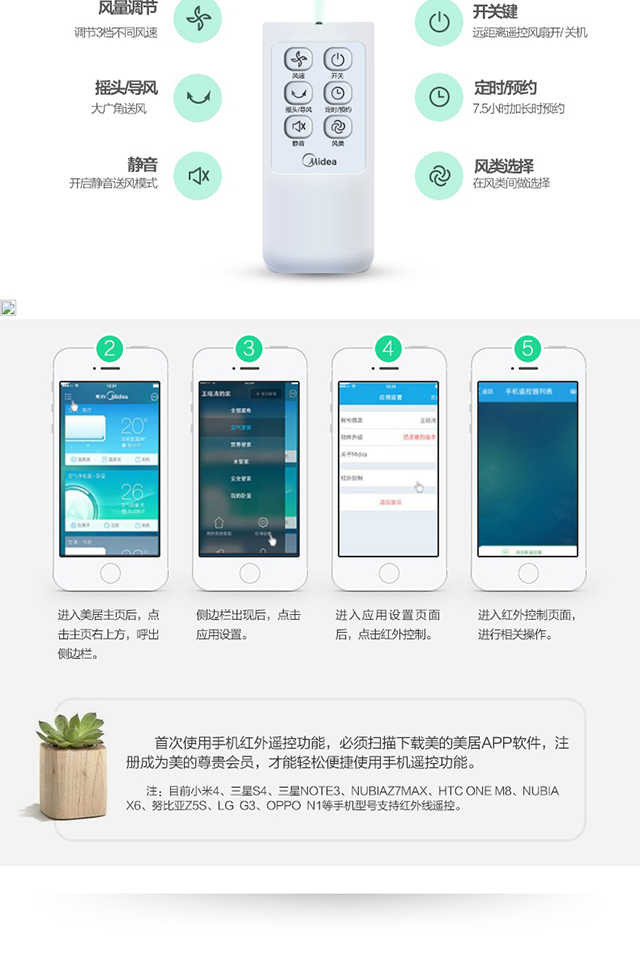 美的（Midea）电风扇 FS40-13CR遥控落地扇家用转页扇静音定时摇头台式电扇