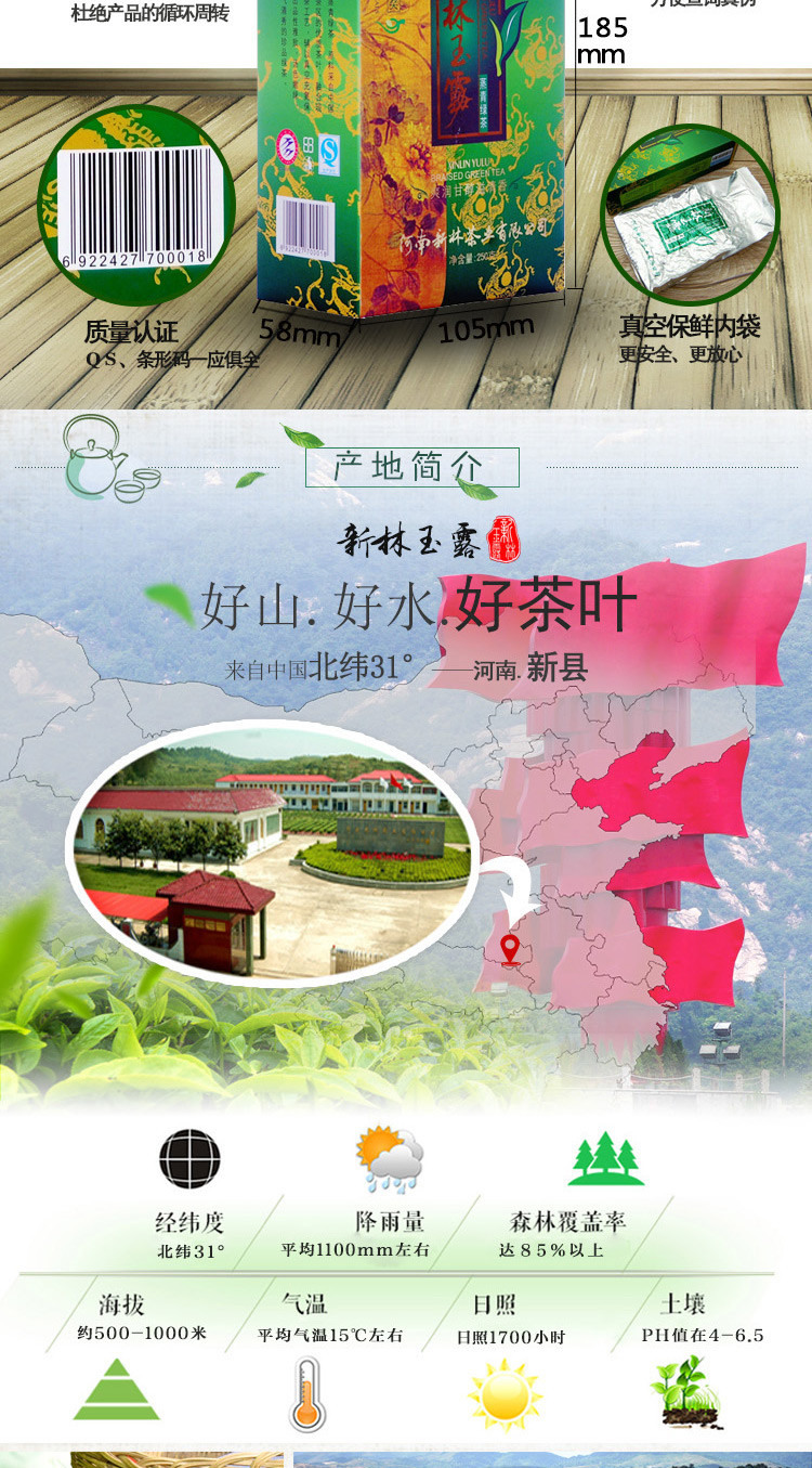 【限信阳地区积分兑换专用，不对外销售】新林*安太新林茶叶，250g彩盒