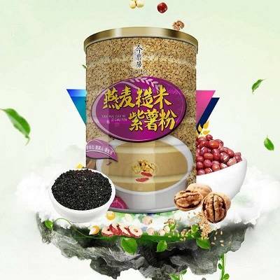 【邮乐 兰州馆】今磨房 燕麦糙米紫薯粉 500g/罐 20袋独立小包 全国包邮