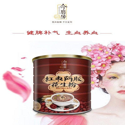 【邮乐 兰州馆】今磨房 红枣阿胶花生粉 500g/罐 20袋独立小包 全国包邮