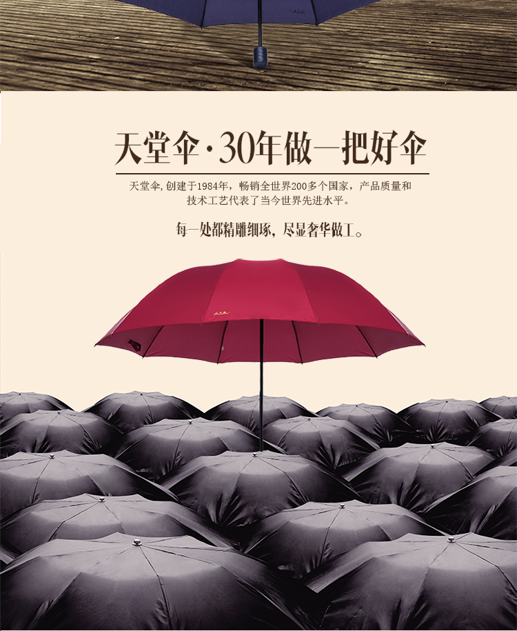 【2019新春积分兑礼】天堂伞 （仅限张家界市金融积分兑换，不对外销售）