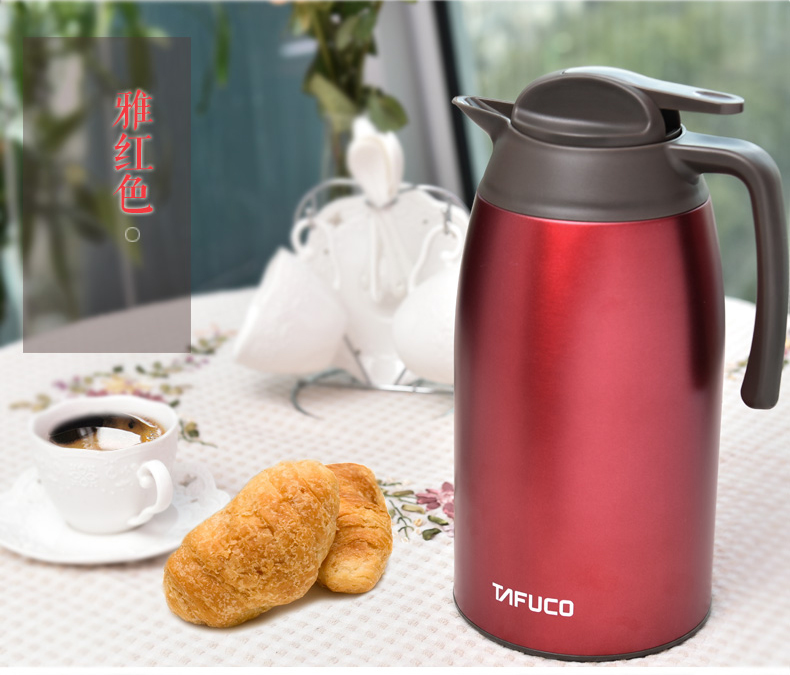 日本泰福高真空咖啡壶保温壶家用不锈钢暖壶大容量保温水壶热水瓶