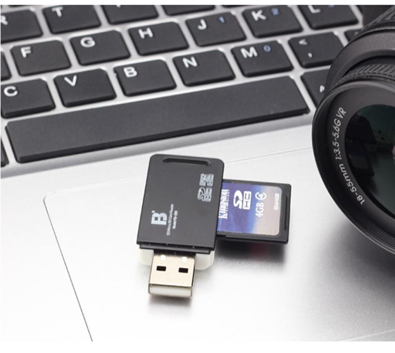 沣标(FB) USB3.0高速读卡器多合一SD卡手机相机内存卡TF通用
