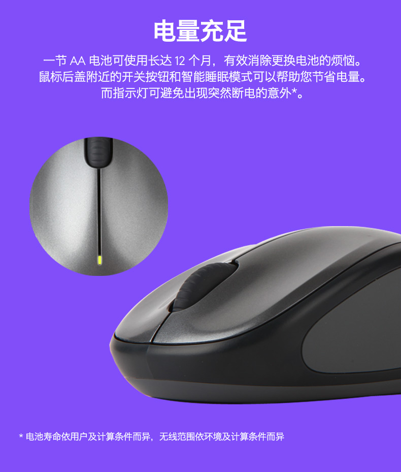 罗技/Logitech M235二代无线鼠标 包邮笔记本电脑便携鼠标