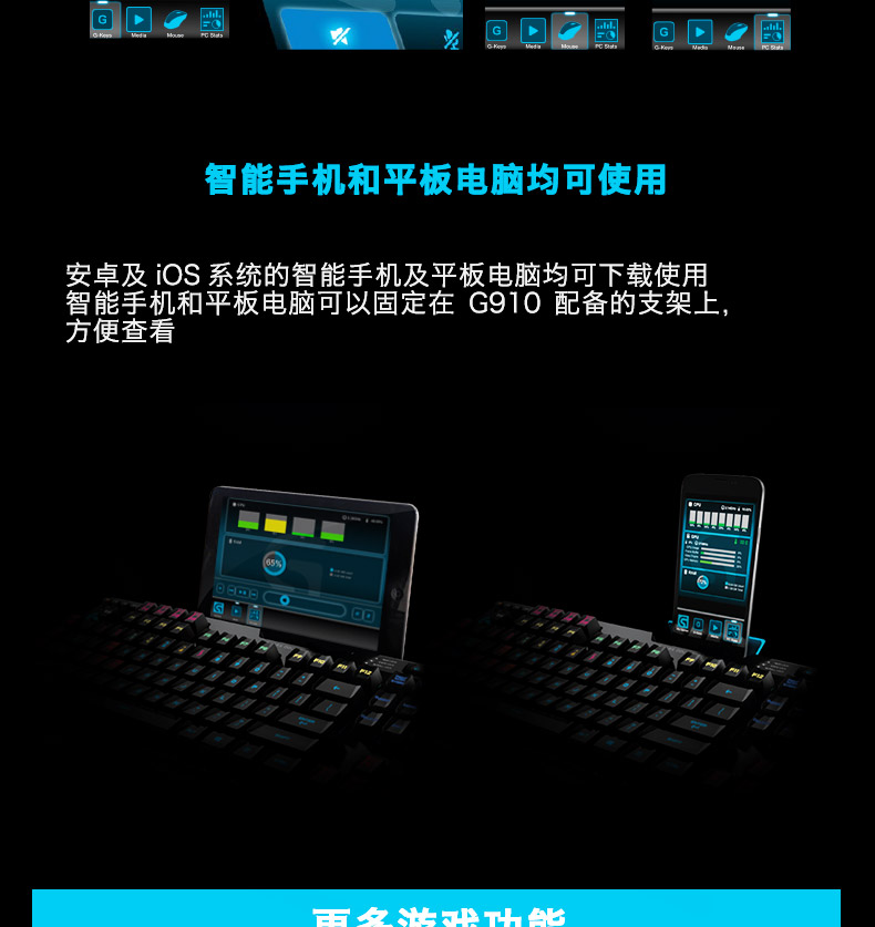 罗技/Logitech G910有线游戏炫彩背光机械键盘LOL/CF专业游戏键盘