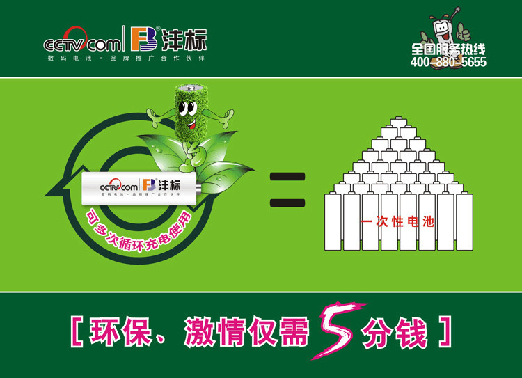 沣标(FB) AA2800毫安5号充电电池四节装 镍氢电池相机鼠标键盘电动儿童玩具电视空调遥控器挂钟