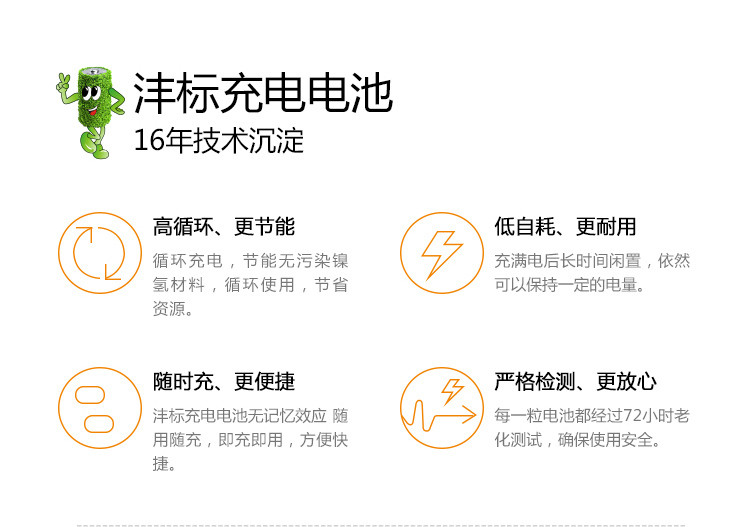 沣标(FB) 2600毫安5号充电电池四节FB18充电器套装 镍氢电池相机鼠标键盘电动儿童玩具遥控器