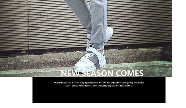 雷斯英杰/LEISIYINGJIE 2017年新款韩版纯色百搭运动裤时尚休闲小裤脚男士