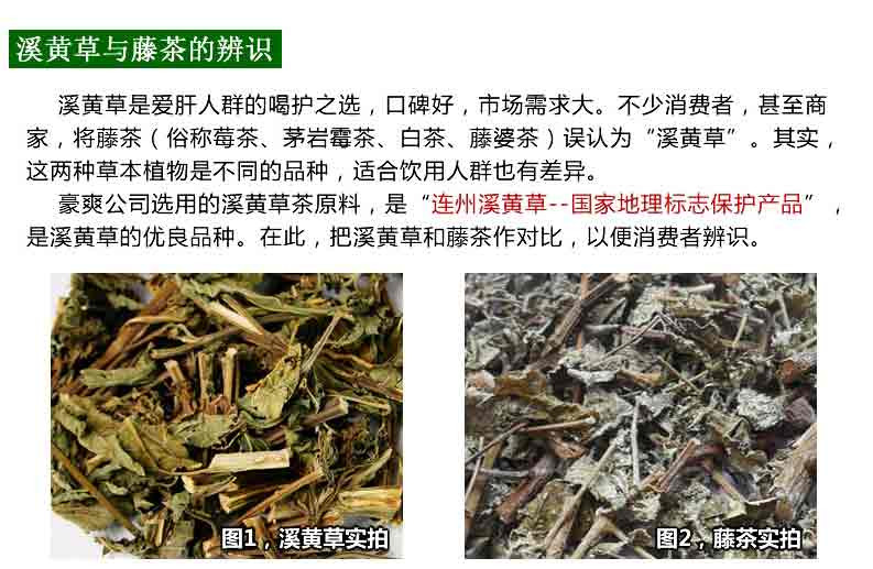 豪爽 灵之溪黄茶 野生溪黄草 爱肝茶养生茶益生茶 精选料高品质