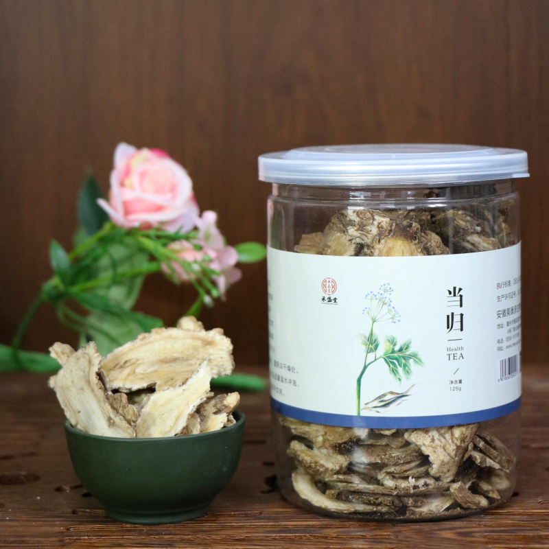 承盛堂 当归 无硫切片 煲汤泡酒料 养生茶 花草茶 罐装包邮125g