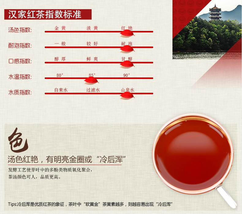 特级 绿色有机茶叶 工夫茶功夫红茶 鹏翔汉家红茶品茶归汉 礼盒128gx2包邮