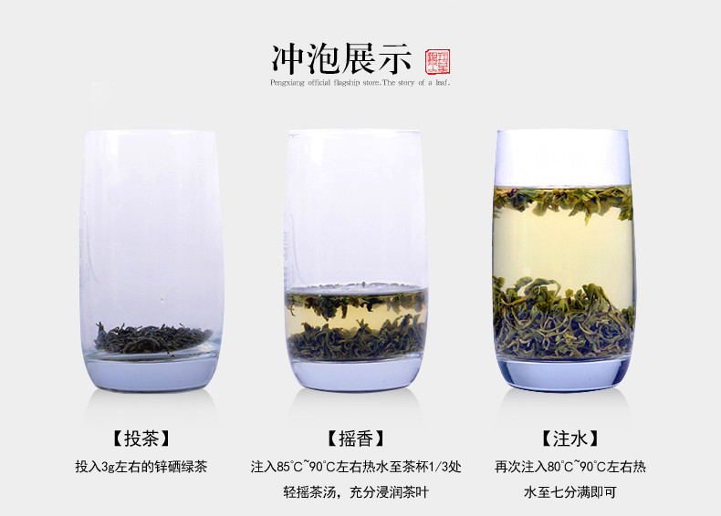 一级汉中炒青锌硒绿茶茶叶 鹏翔挚交系列 礼盒装 100g包邮