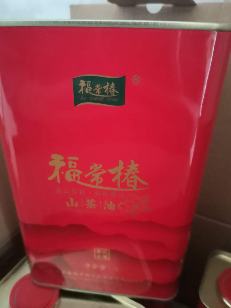 【麻城馆】福常椿茶油 福常椿山茶油1L*4罐