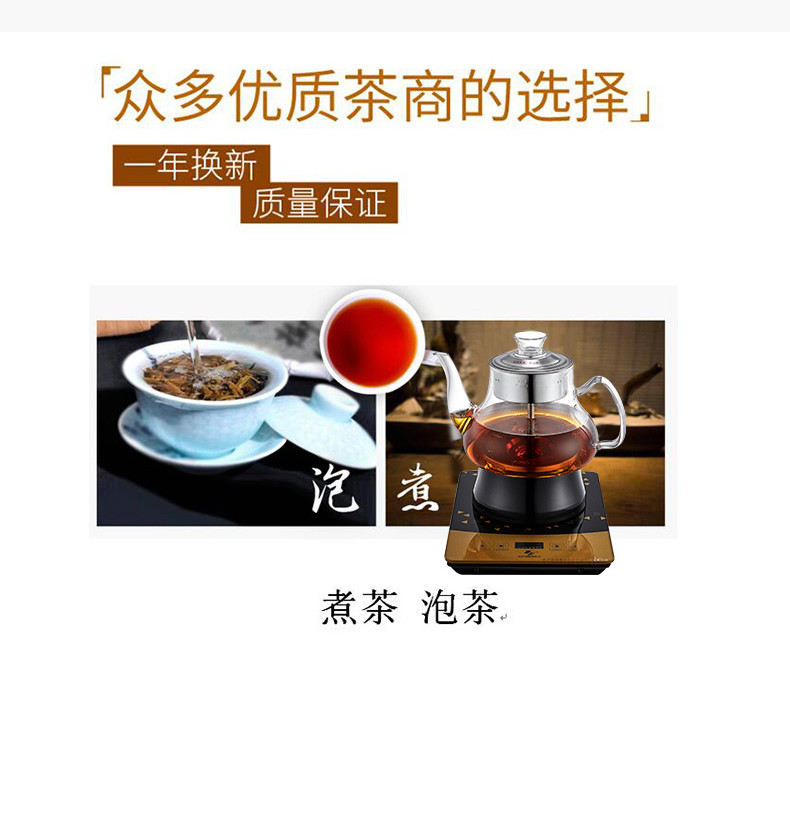 申花煮茶器黑茶普洱茶电子式玻璃煮茶壶养生壶烧水壶热水壶泡茶