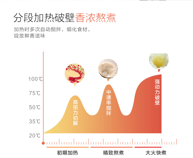 申花SH-P25全自动加热破壁机料理机家用多功能辅食机豆浆果汁机