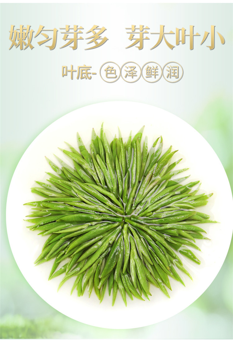 徽将军 碧螺春茶叶绿茶2021新茶特级苏州明前散装毛尖茶250g