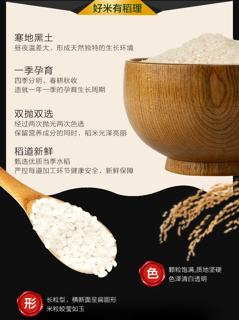 长寿花  长粒香大米5kg*2袋东北大米