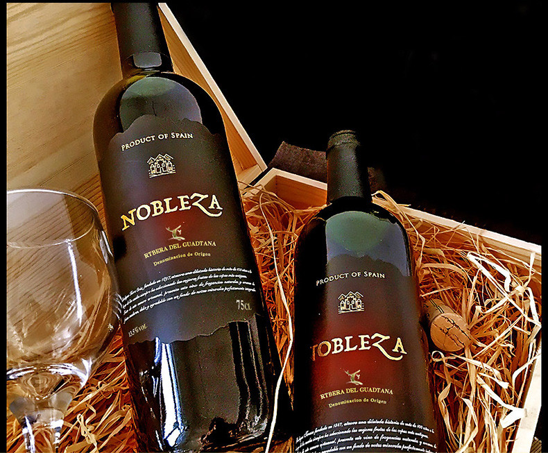 西班牙原装原瓶进口DO级红酒诺伯勒干红葡萄酒两支装750ml*2单支扫码688