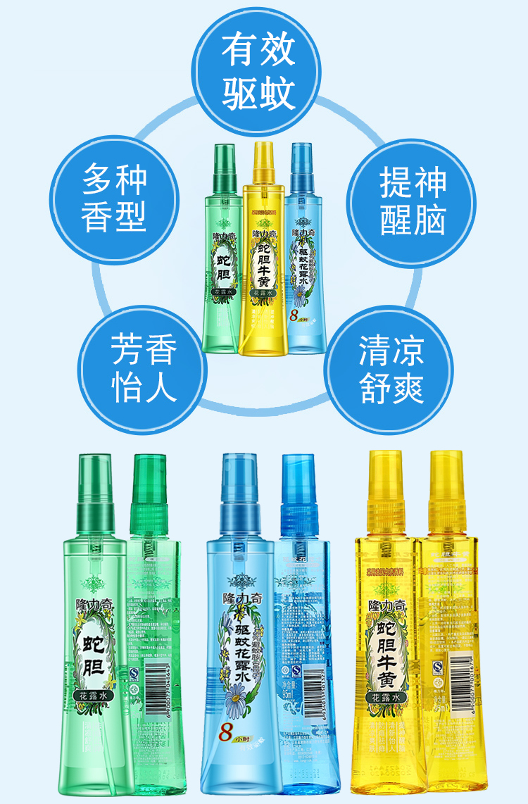 隆力奇/LONGRICN隆力奇香水型蛇胆花露水95ml