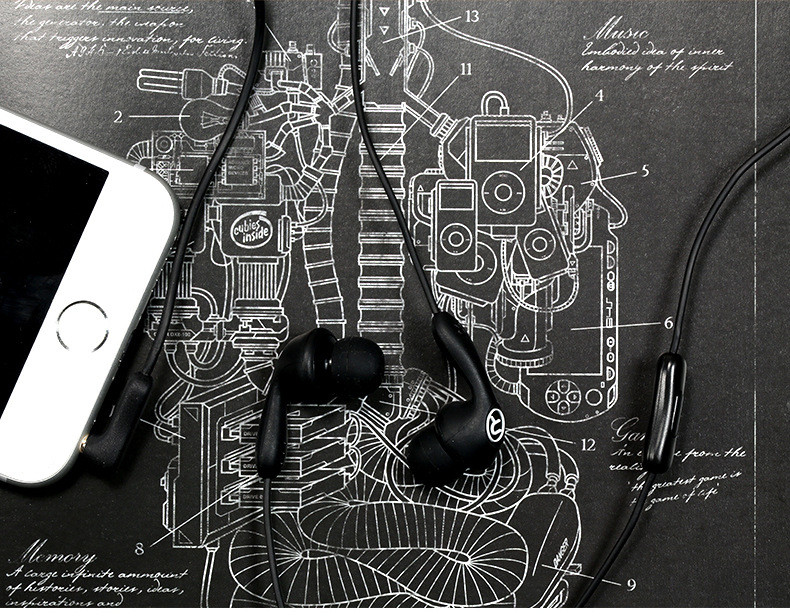 睿量REMAX RM-505糖果色耳机 入耳式带麦线控音乐耳机耳塞 重低音耳机