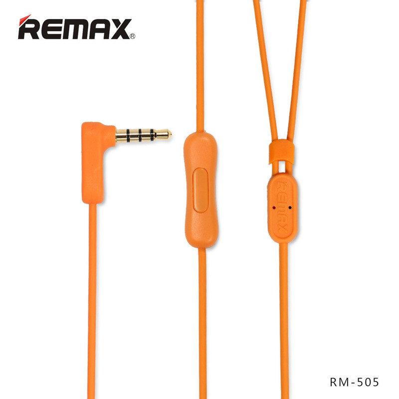 睿量REMAX RM-505糖果色耳机 入耳式带麦线控音乐耳机耳塞 重低音耳机