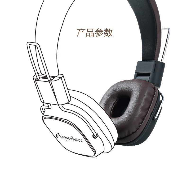 睿量REMAX 头戴耳机RM-100H HIFI耳机 电脑耳麦耳机小巧便携兼容苹果安卓机型