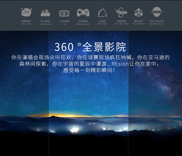 Remax/睿量RT-V03睿视VR一体机虚拟现实一镜之间360°全景影院